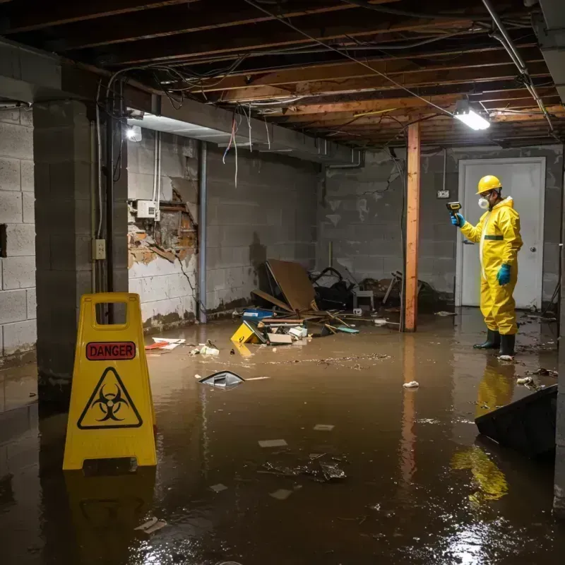 Flooded Basement Electrical Hazard in Castle Pines, CO Property